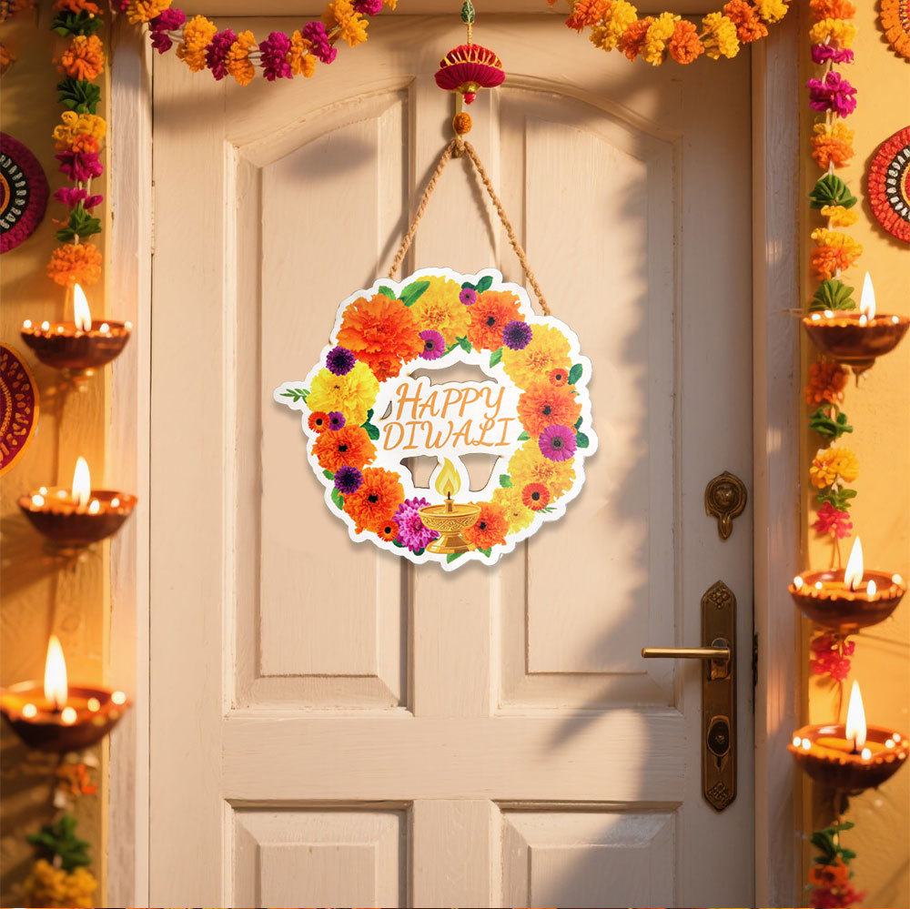 Lighting Decoration For Diwali - Lotus & Peacock Diwali Decor -