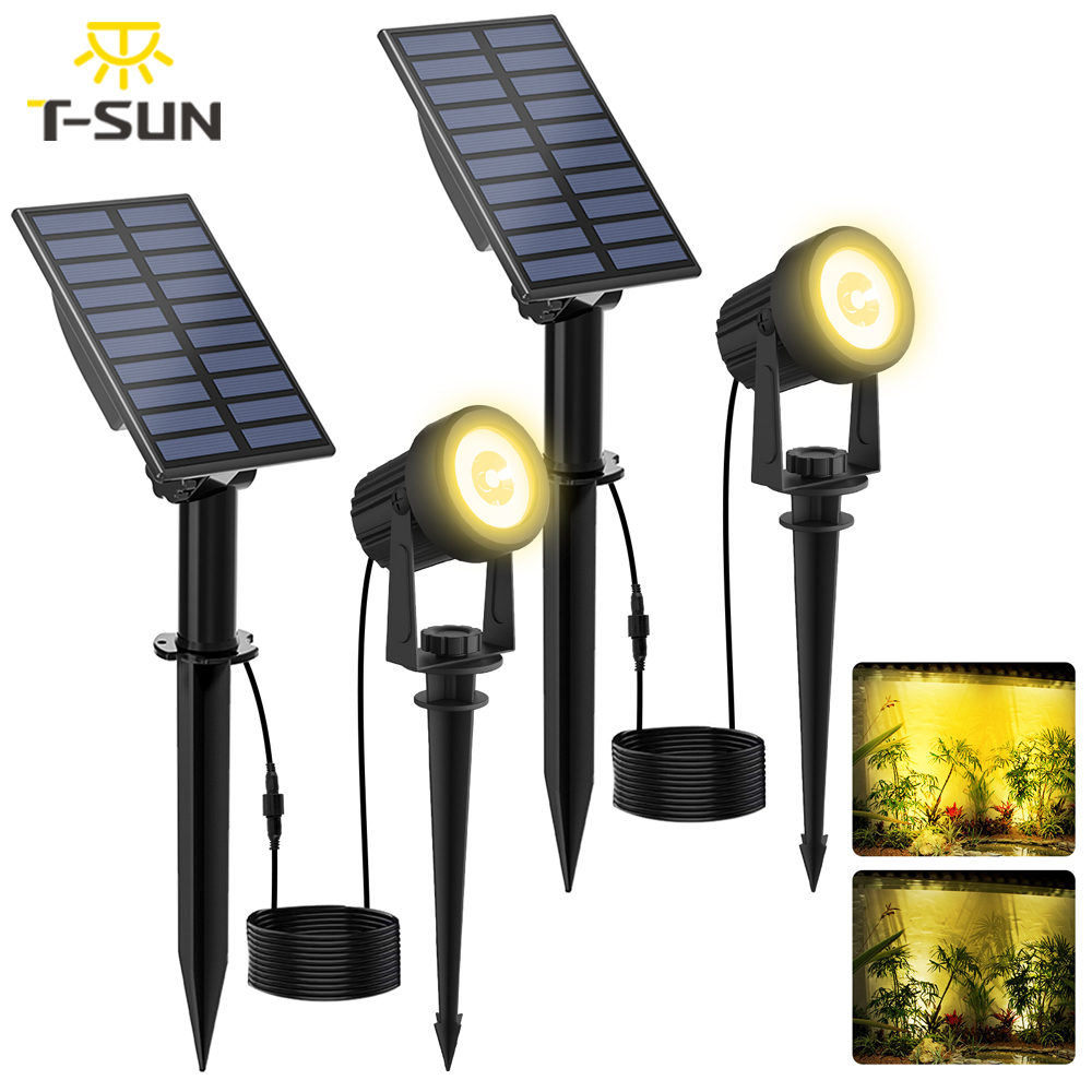 Lighting Decor Sunrise - 2 Stuks Super Heldere Zonne-Energie Schijnwerper
