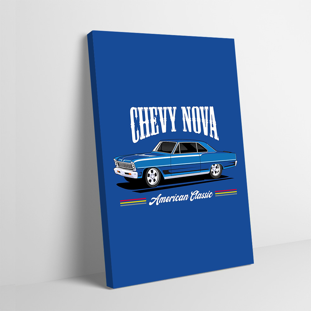 Nova Decor & Lighting Vase - Chevy Nova Klassieke Auto's Afdrukken Poster