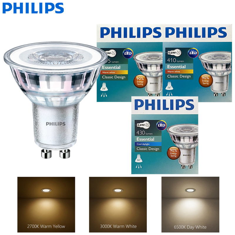 Philips Bulb Led Classic - Philips GU10 PAR16 LED Spotlamp Essential