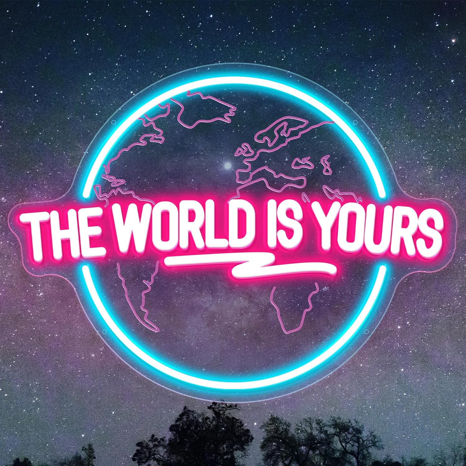 Lighting World Decor - De wereld is van jou Neon