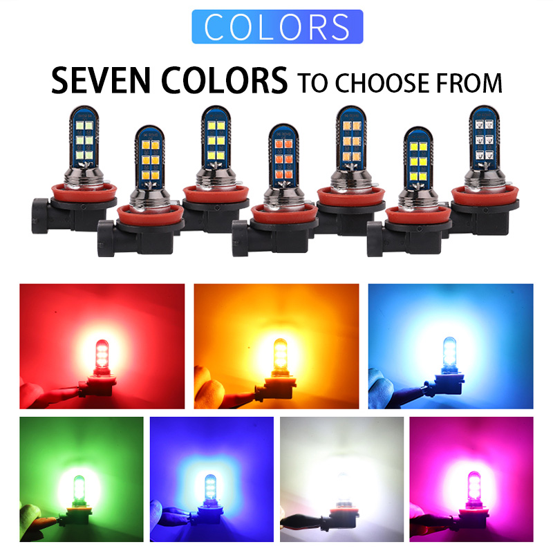 Colour Changing Bulb - 2 Stuks 7 Kleuren Groen Oranje