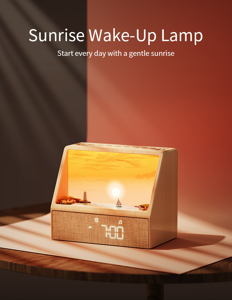 Lighting Decor For Bedroom - Sterrenprojector zonsonderganglamp, draagbare nachtkastlamp, sfeerverlichting, origineel