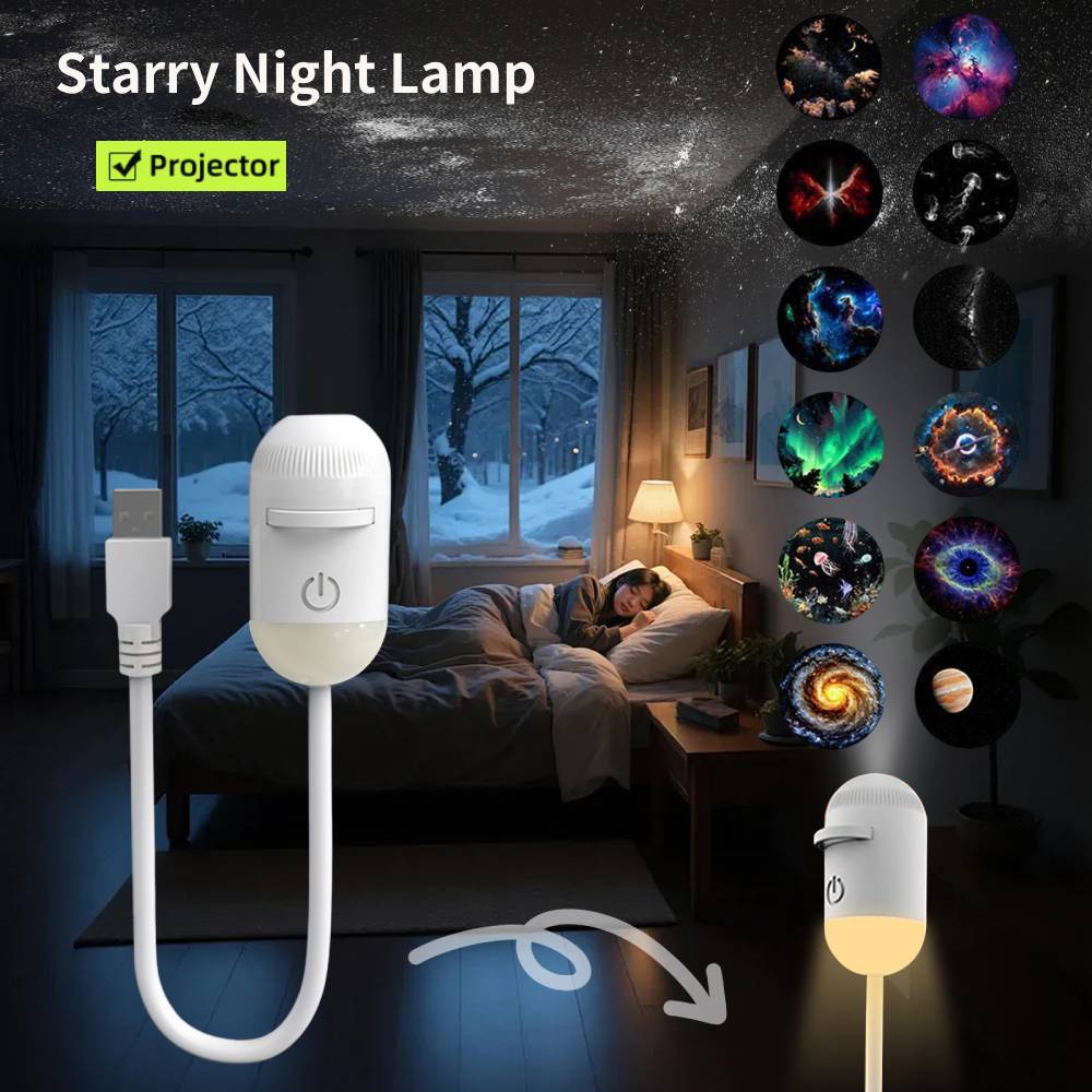 Lighting Decor For Bedroom - Mini Galaxy Star Projector Nachtlampje Sterrenhemel
