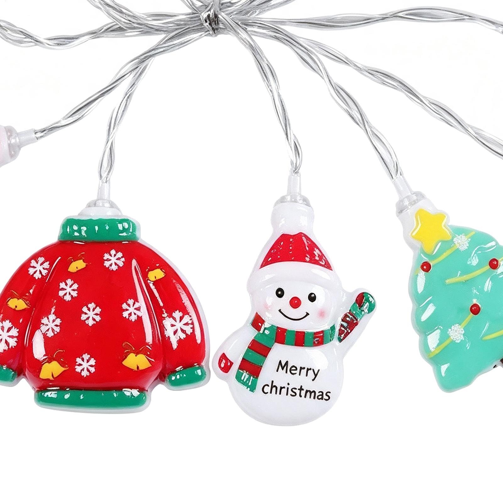 Lighting Tree Decor - Kerstman-lichtslingers Waterdichte LED-kerstman-lichtslingers Kerstboomhangers Decoratie voor