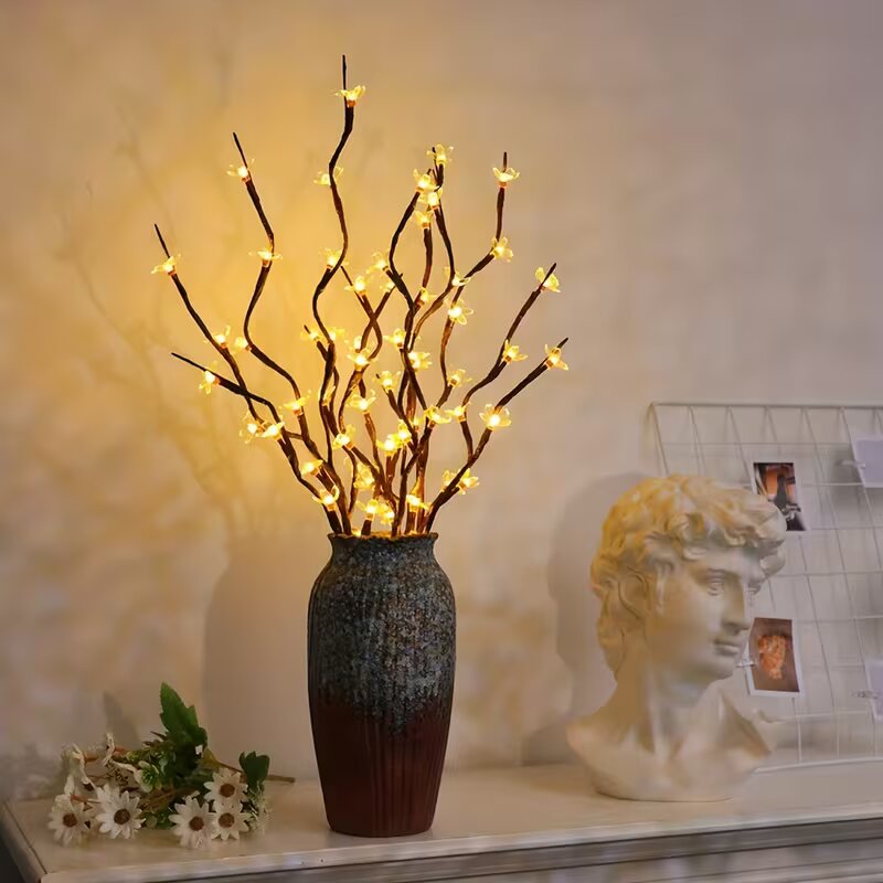 Lighting Tree Decor - 1/2PC 20LED Kersenbloesem Boomtak Verlichting Binnen