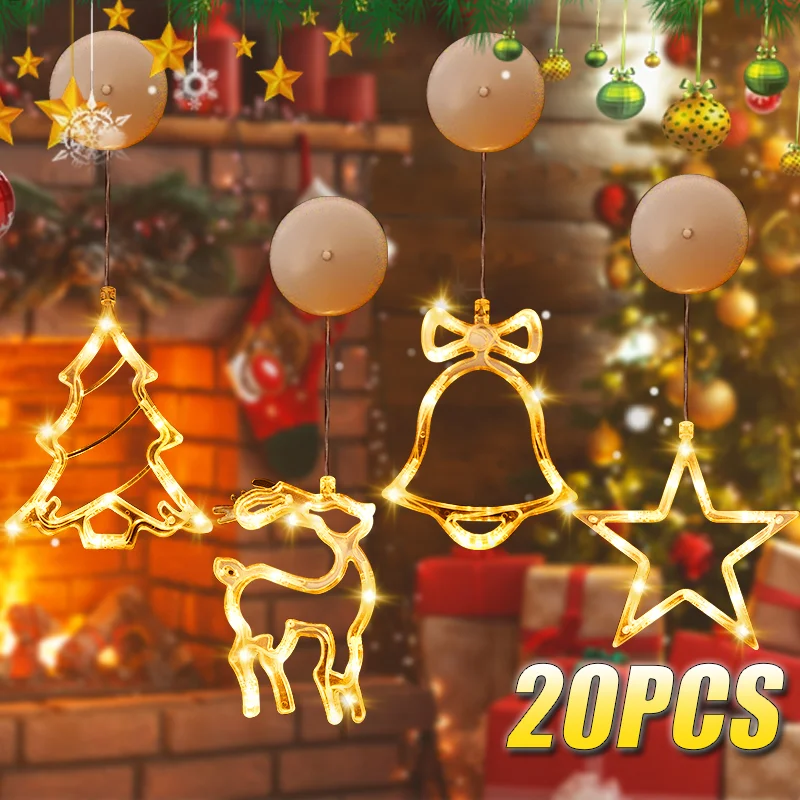Lighting Tree Decor - 1-20 STKS LED Kerst Zuignap Verlichting