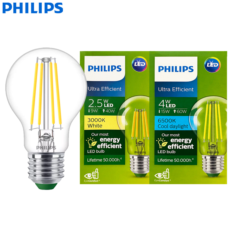 Philips Bulb Led Classic - Philips Ultra-efficiënte LED-gloeilamp Helder A60 E27