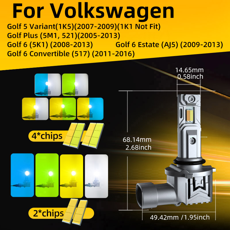 2 x Auto LED Mistlampen Lampen - Colour Changing Bulb recensie en prijs