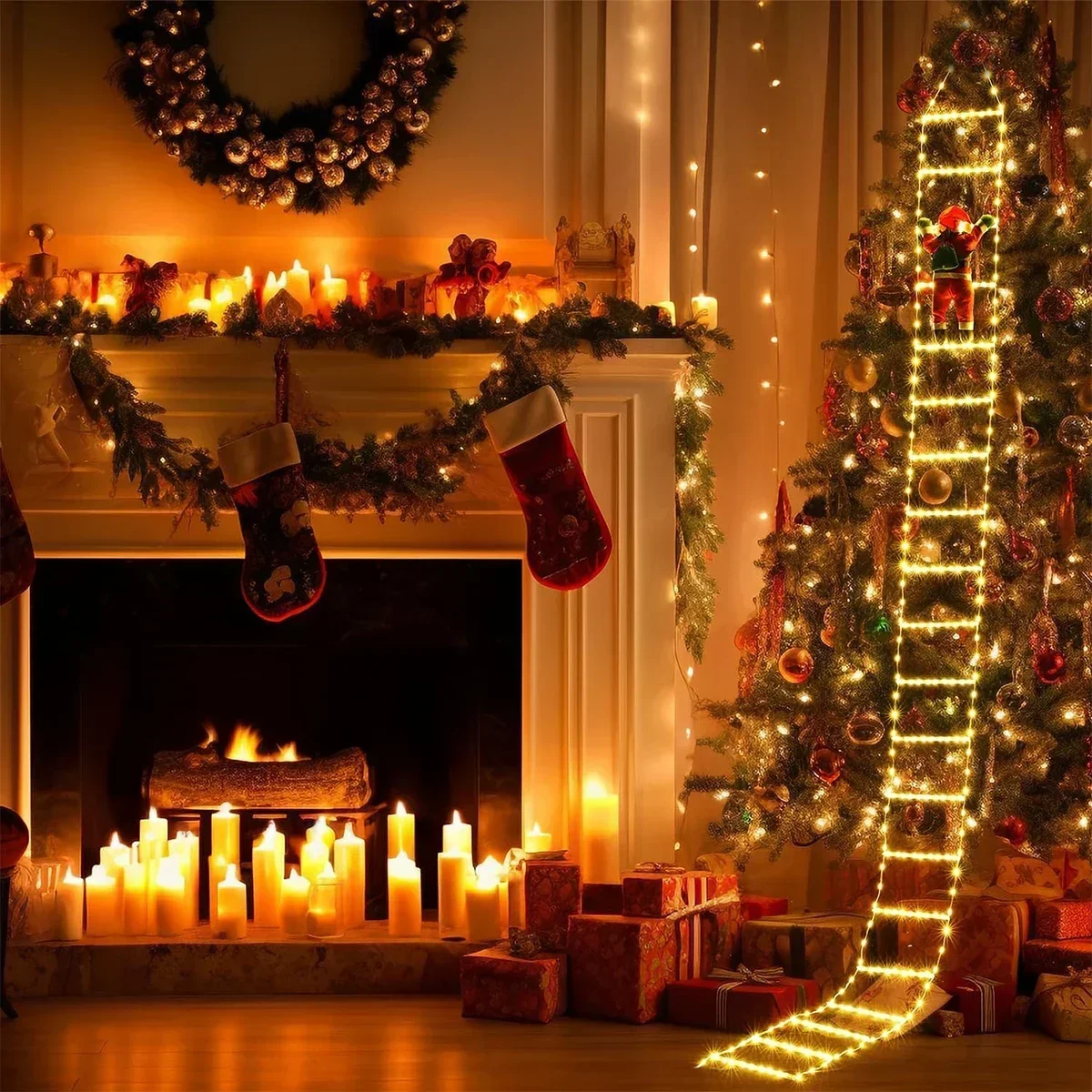 Led Ladder Licht Voor Santa Cl - Lighting Tree Decor recensie en prijs