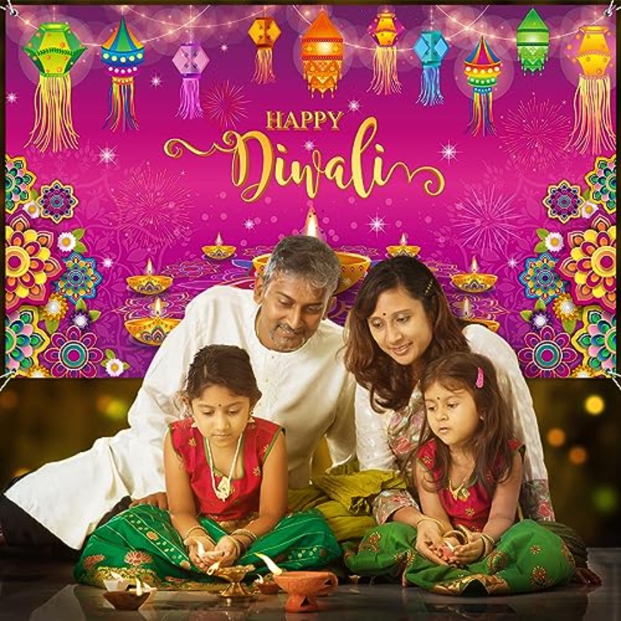 Gelukkige Diwali achtergrondba - Lighting Decoration For Diwali recensie en prijs