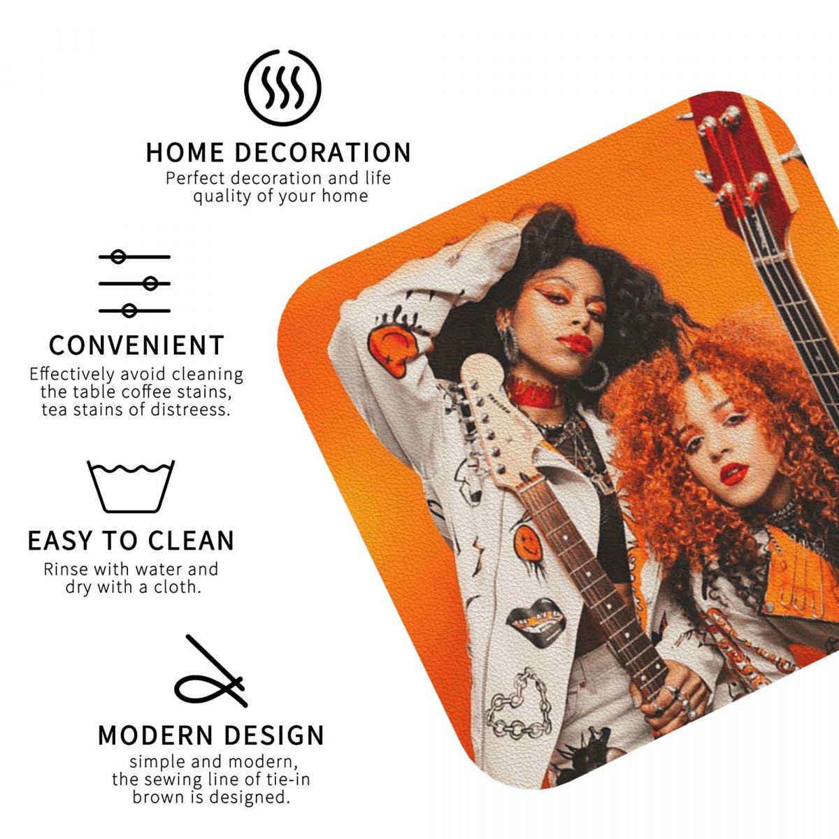 Nova Twins Coasters PVC Ledere - Nova Decor & Lighting Vase recensie en prijs