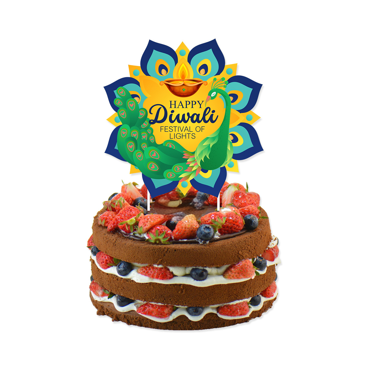 Diwali Thema Cake Decoratie, H - Lighting Decoration For Diwali recensie en prijs