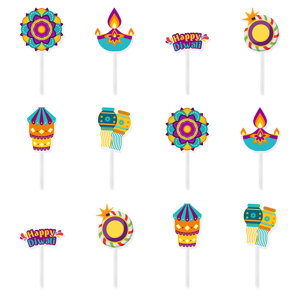 Diwali Thema Cake Decoratie, H - Lighting Decoration For Diwali recensie en prijs