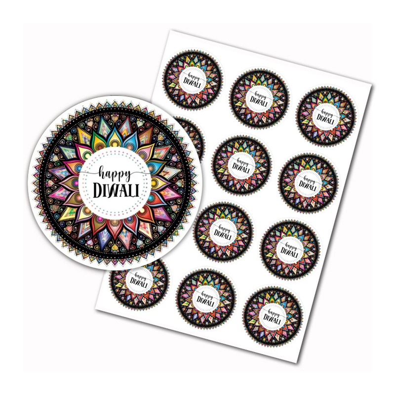 Happy Diwali Stickers Indian F - Lighting Decoration For Diwali recensie en prijs