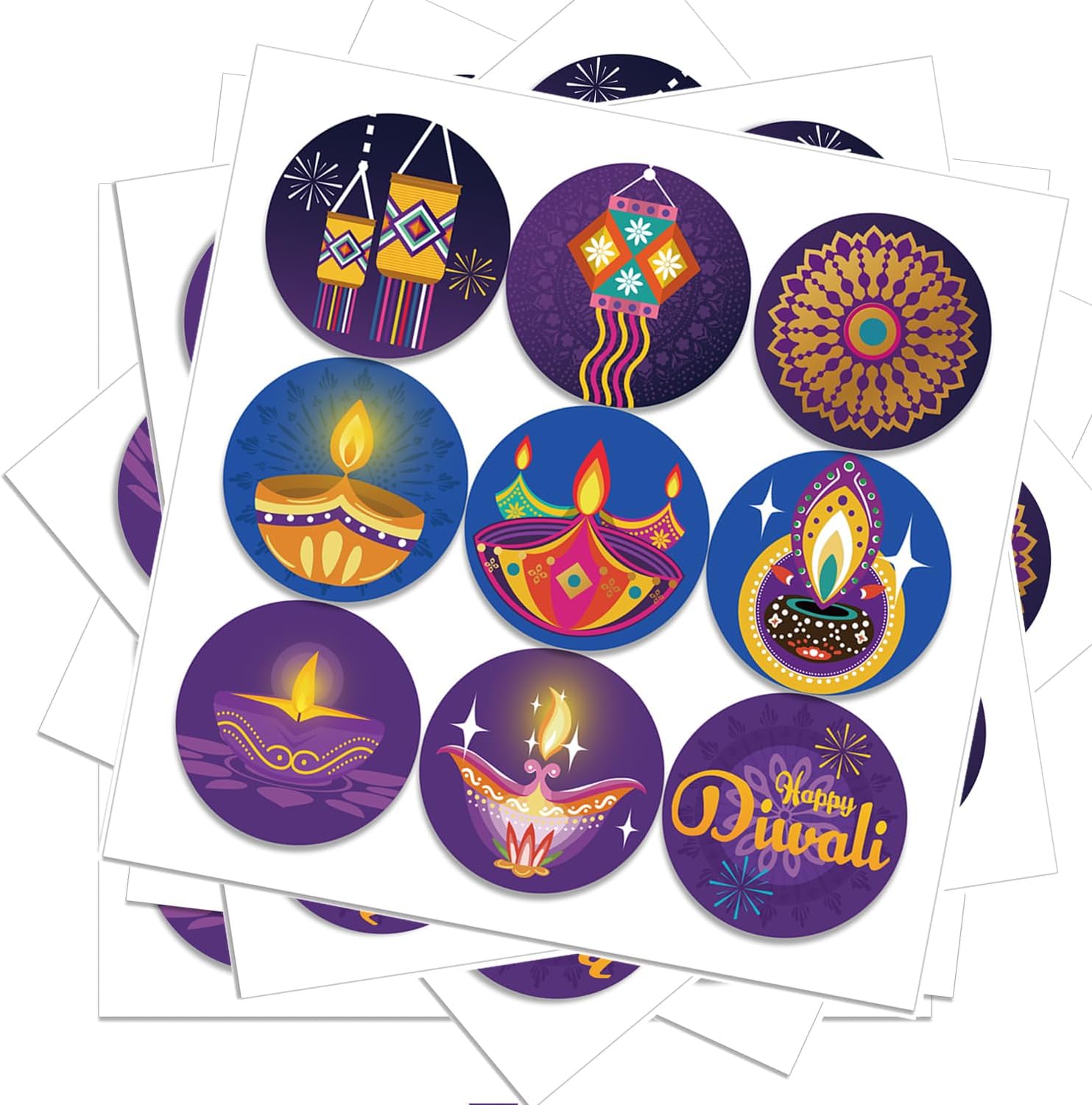 Happy Diwali Stickers Indian F - Lighting Decoration For Diwali recensie en prijs