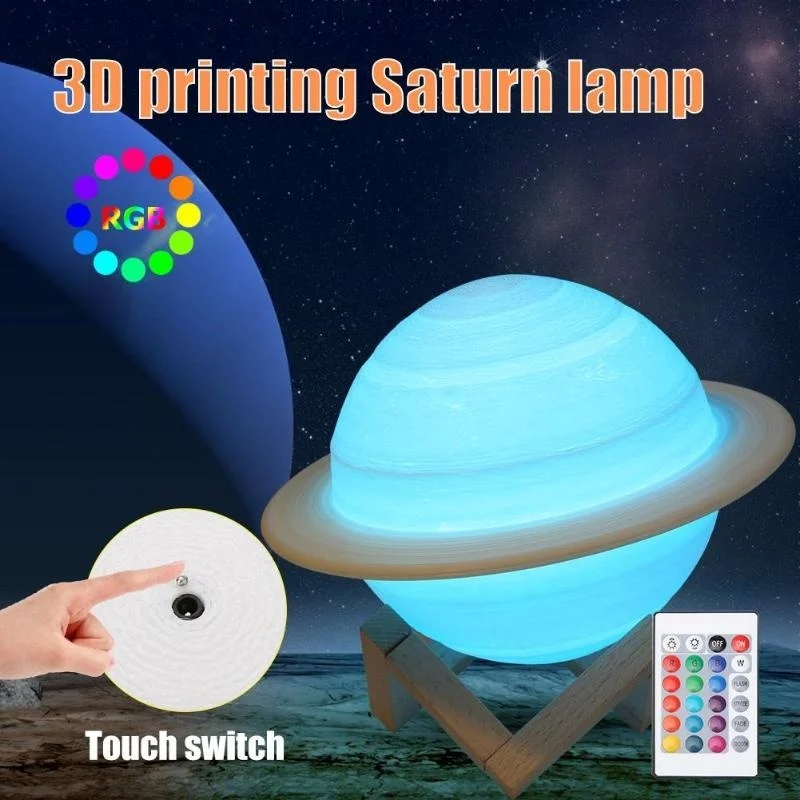 Led Nachtlampje 3D Print Satur - Colour Changing Bulb recensie en prijs
