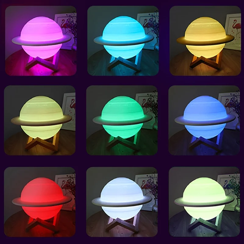 Led Nachtlampje 3D Print Satur - Colour Changing Bulb recensie en prijs