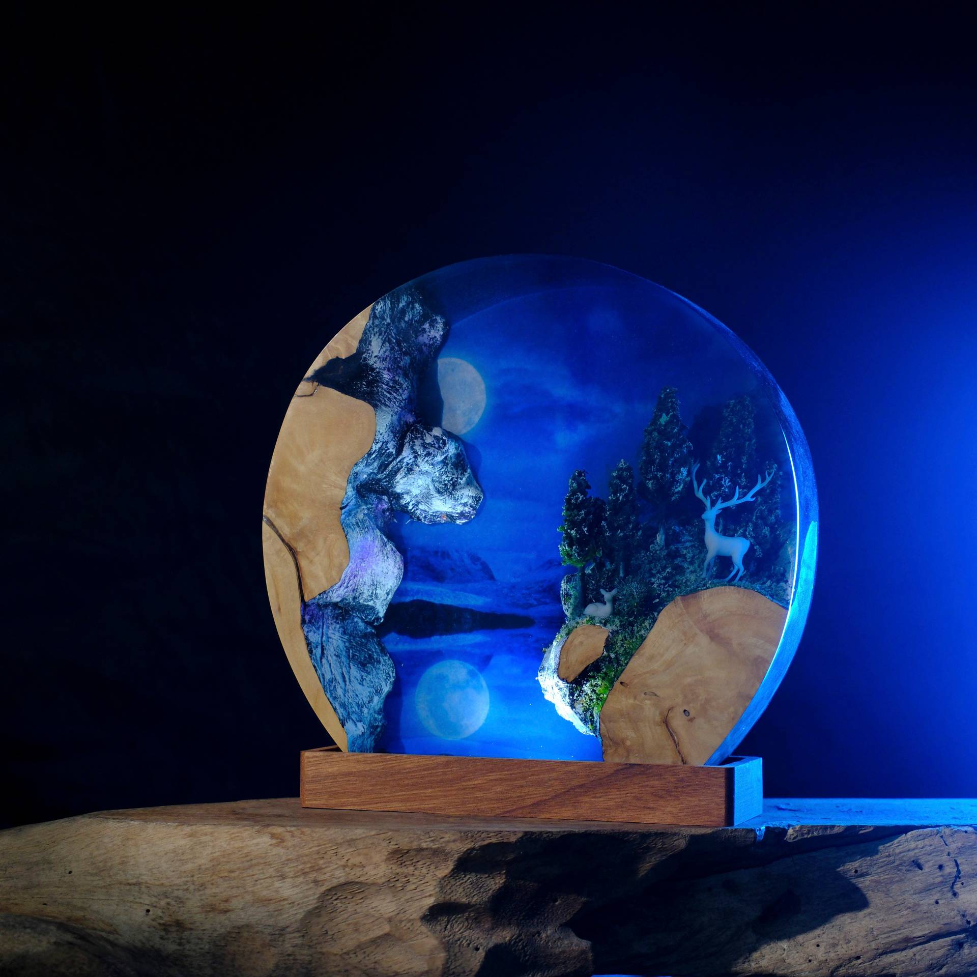 Aangepaste items Hars Tafellam - Lighting World Decor recensie en prijs