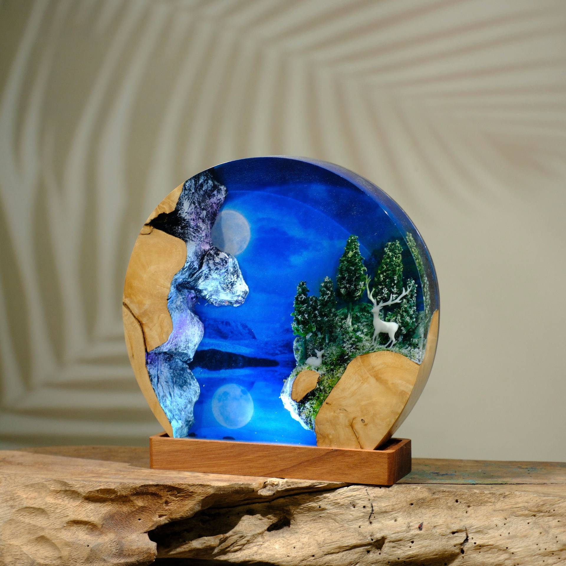 Aangepaste items Hars Tafellam - Lighting World Decor recensie en prijs