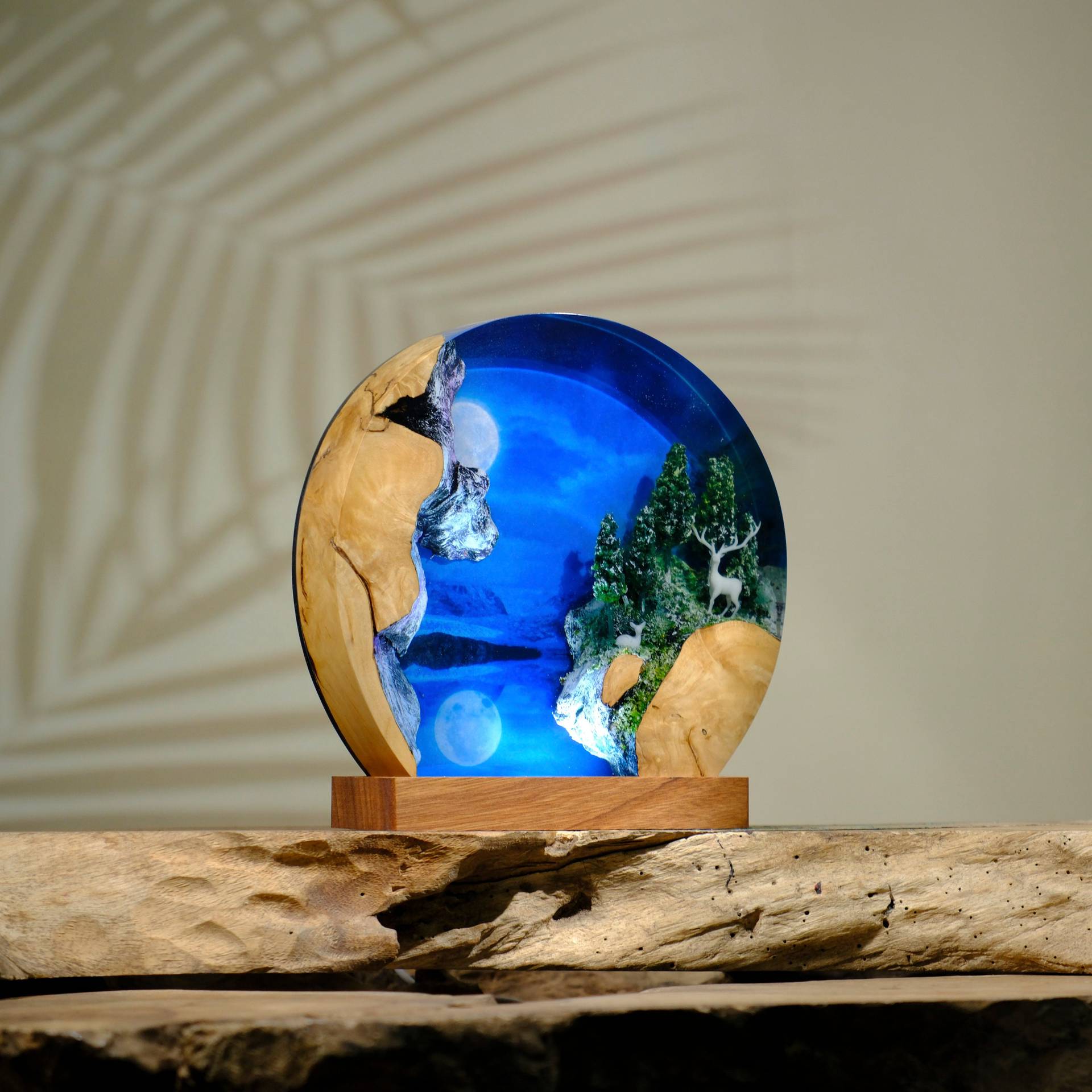 Aangepaste items Hars Tafellam - Lighting World Decor recensie en prijs