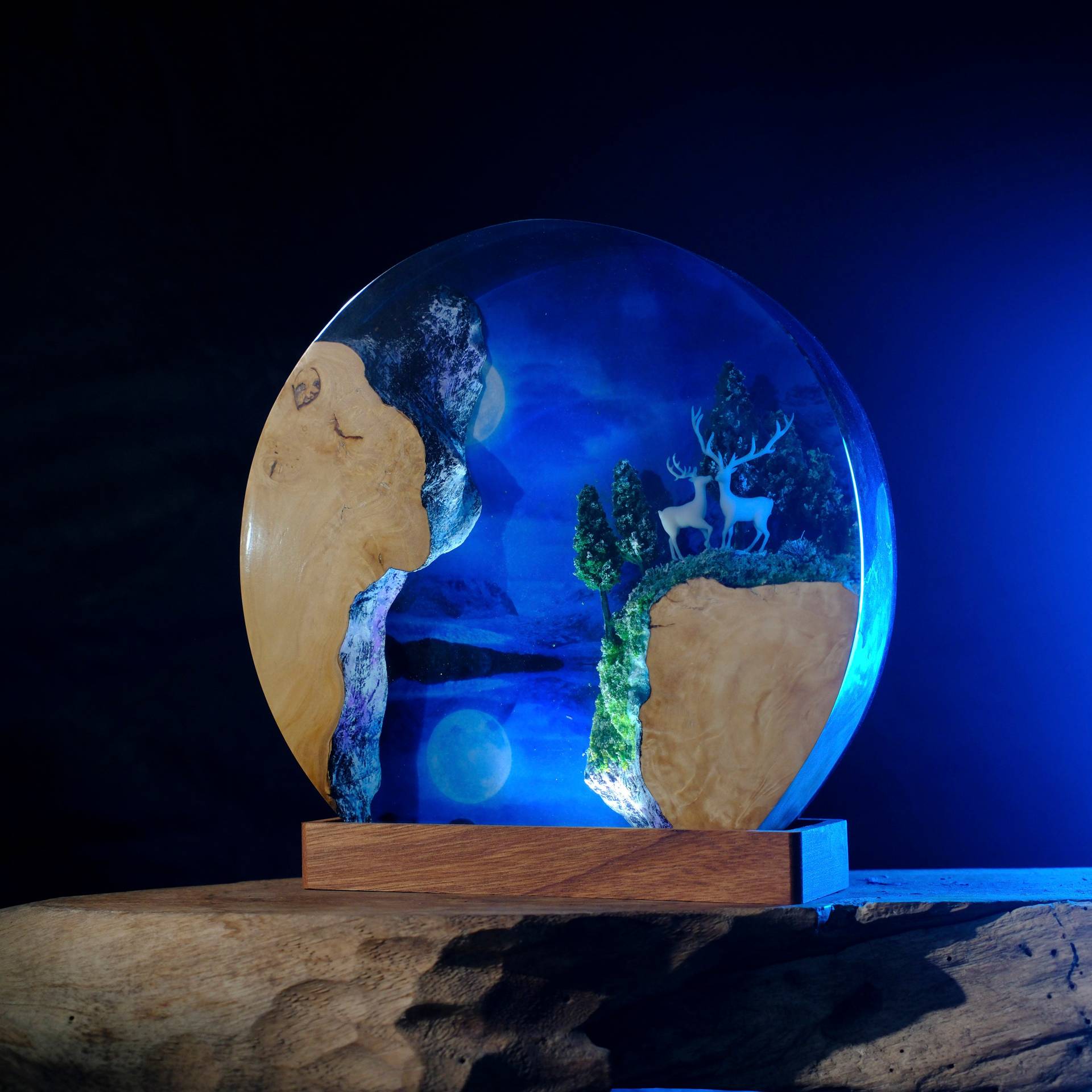Aangepaste items Hars Tafellam - Lighting World Decor recensie en prijs