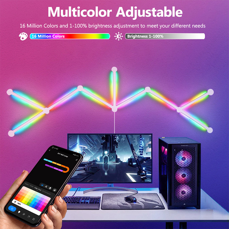 Slimme RGB-wandlamp, Bluetooth - Lighting Decor For Bedroom recensie en prijs