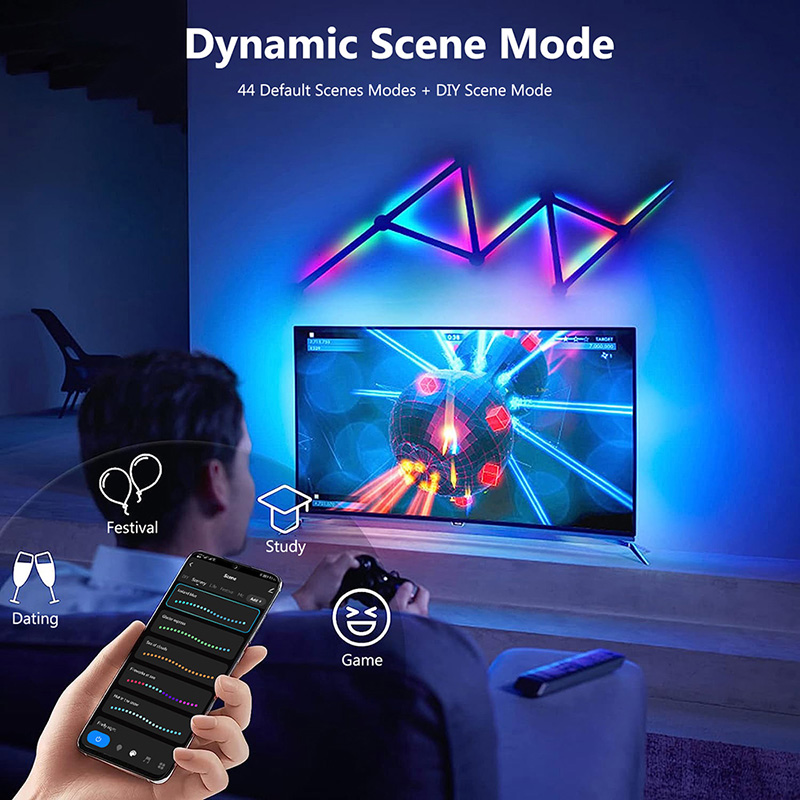 Slimme RGB-wandlamp, Bluetooth - Lighting Decor For Bedroom recensie en prijs