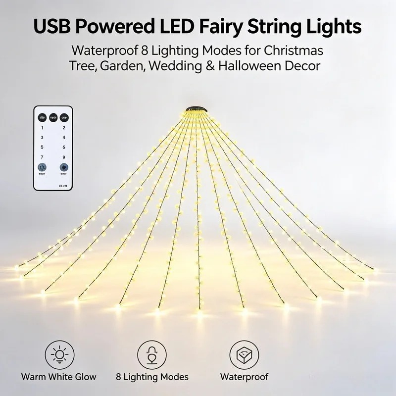 Waterdichte USB LED-slingers,  - Lighting Tree Decor recensie en prijs