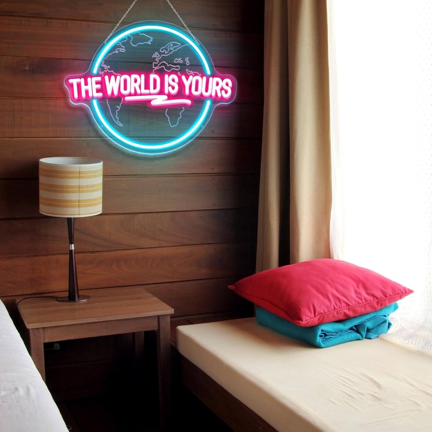 De wereld is van jou Neon Sign - Lighting World Decor recensie en prijs