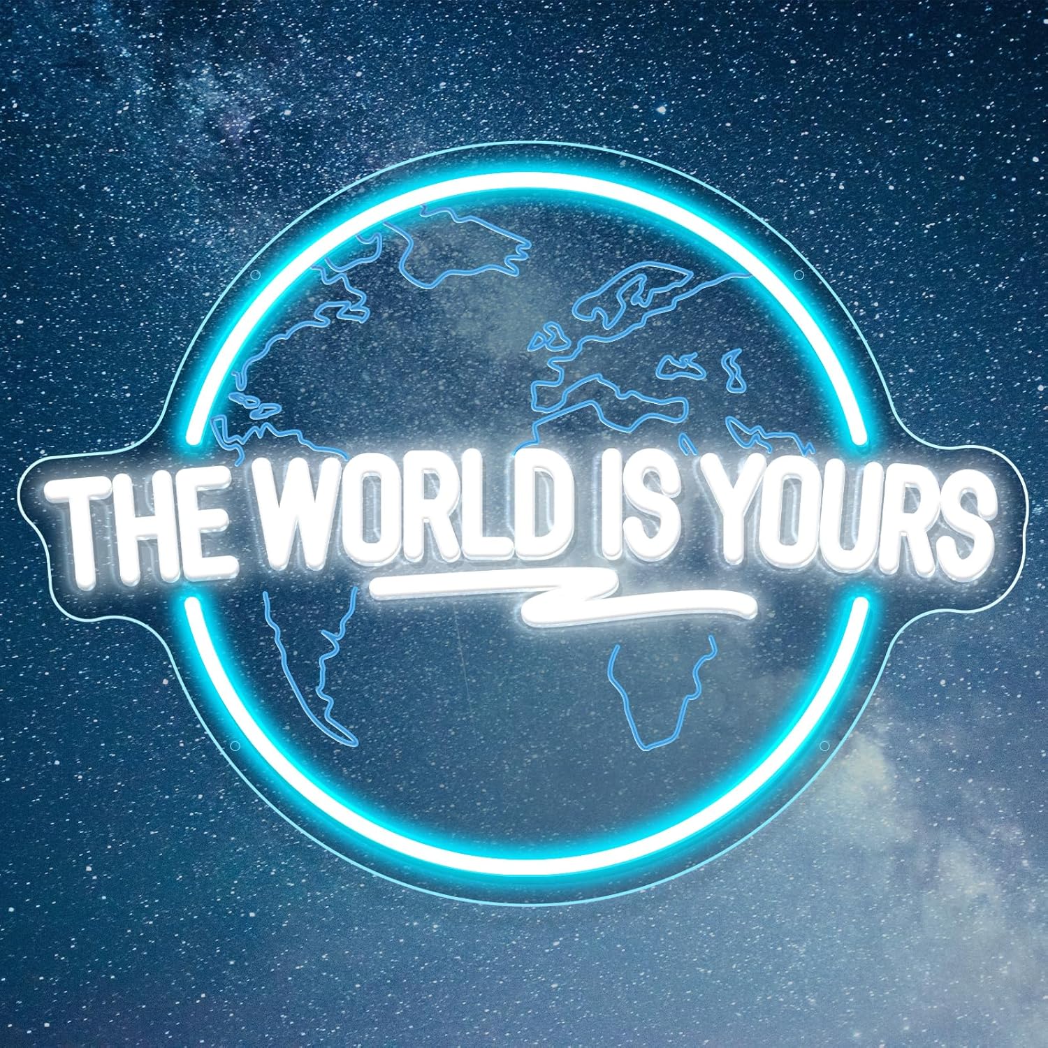 De wereld is van jou Neon Sign - Lighting World Decor recensie en prijs