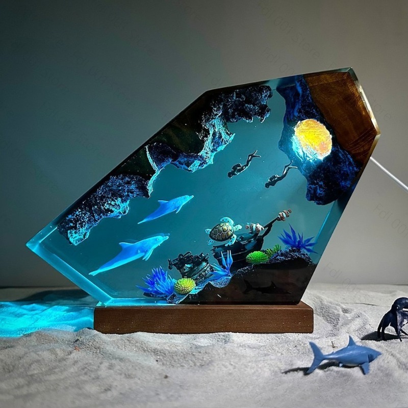 Dolfijn en Schildpad Harsen Na - Lighting World Decor recensie en prijs