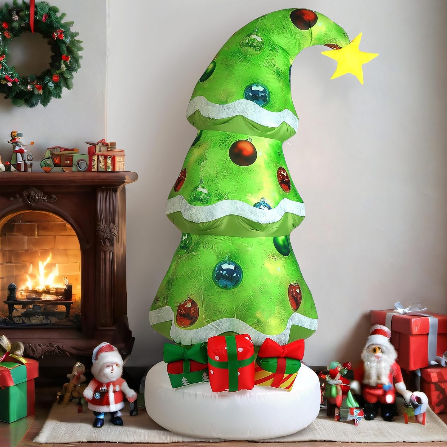 6,9ft Kerst Buiten Opblaasbare - Lighting Tree Decor recensie en prijs