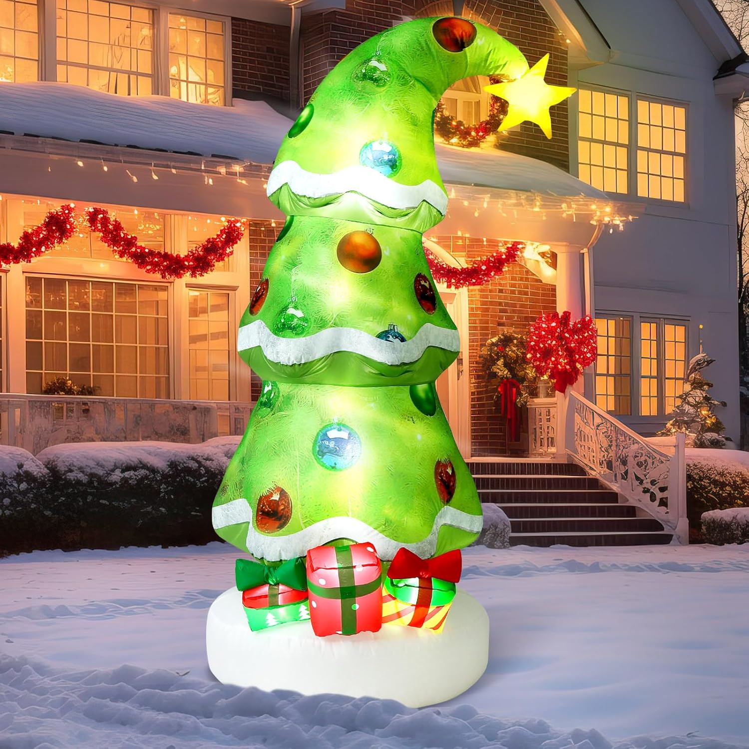 6,9ft Kerst Buiten Opblaasbare - Lighting Tree Decor recensie en prijs