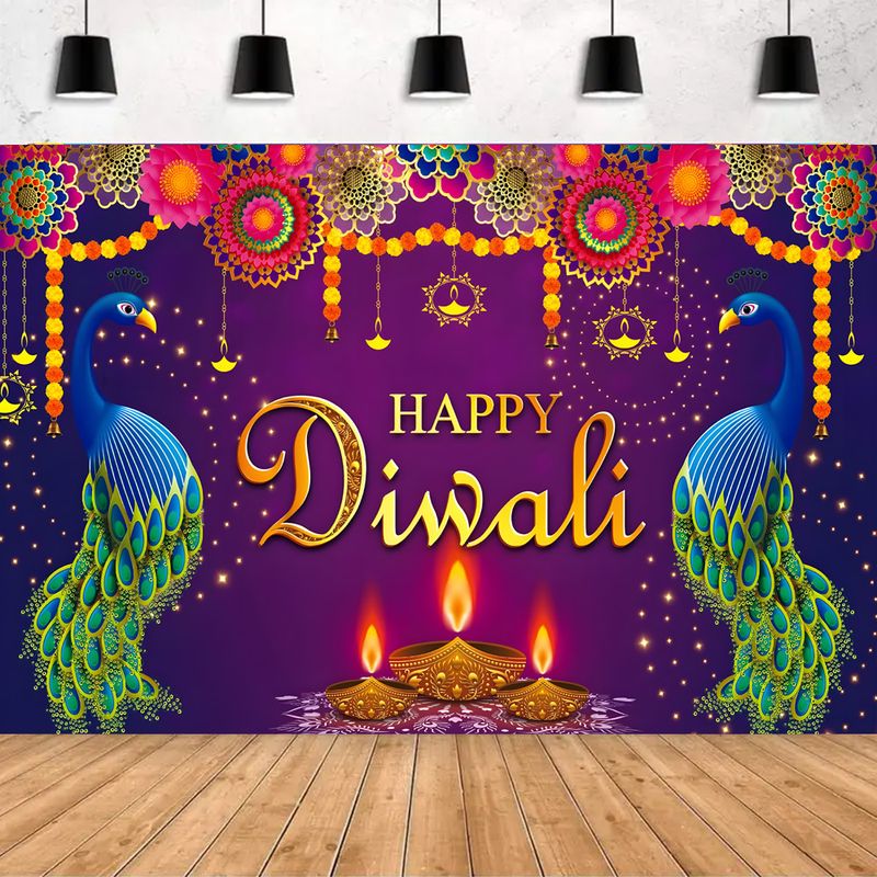 VIKAMA Happy Diwali Achtergron - Lighting Decoration For Diwali recensie en prijs