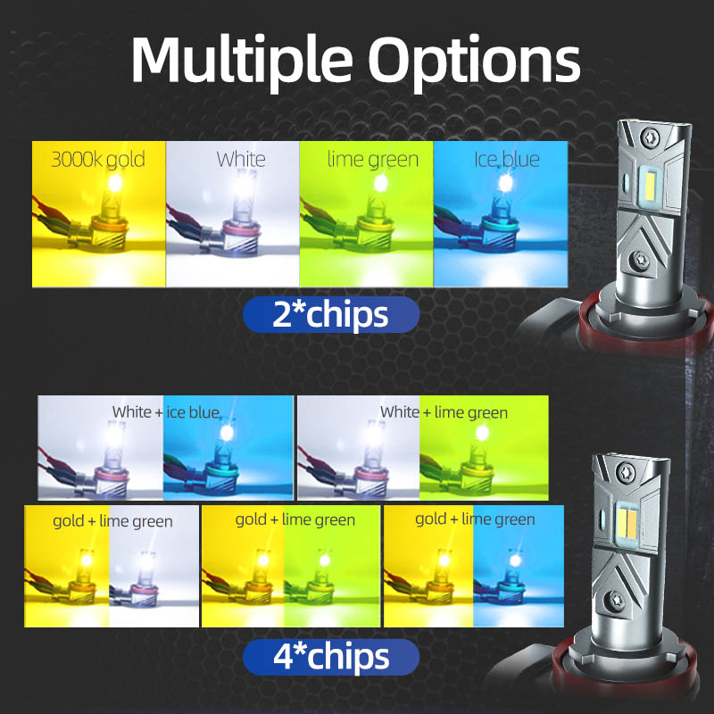 2 stuks auto LED mistlampen, d - Colour Changing Bulb recensie en prijs