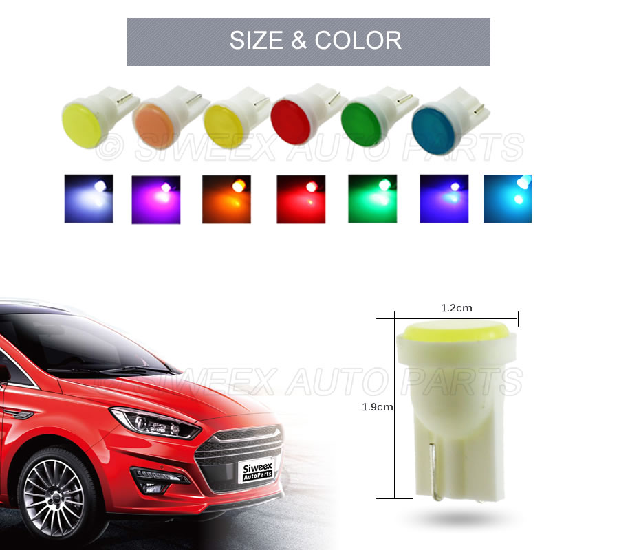 10 stks T10 W5W Auto-interieur - Colour Changing Bulb recensie en prijs