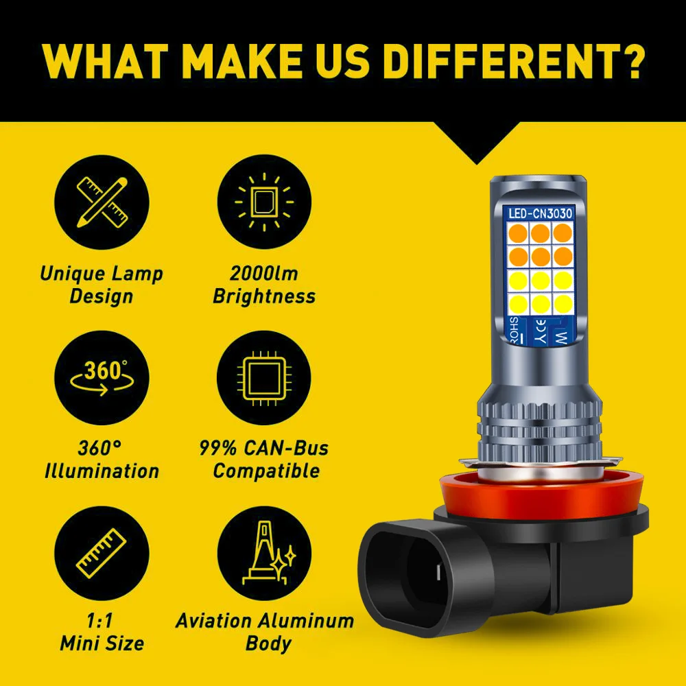 2Pcs Led Mistlamp Lampen Voor  - Colour Changing Bulb recensie en prijs