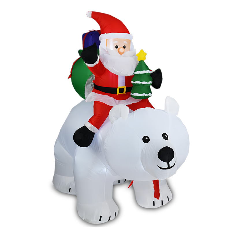 Kerst Opblaasbare Kerstman Rij - Lighting Tree Decor recensie en prijs